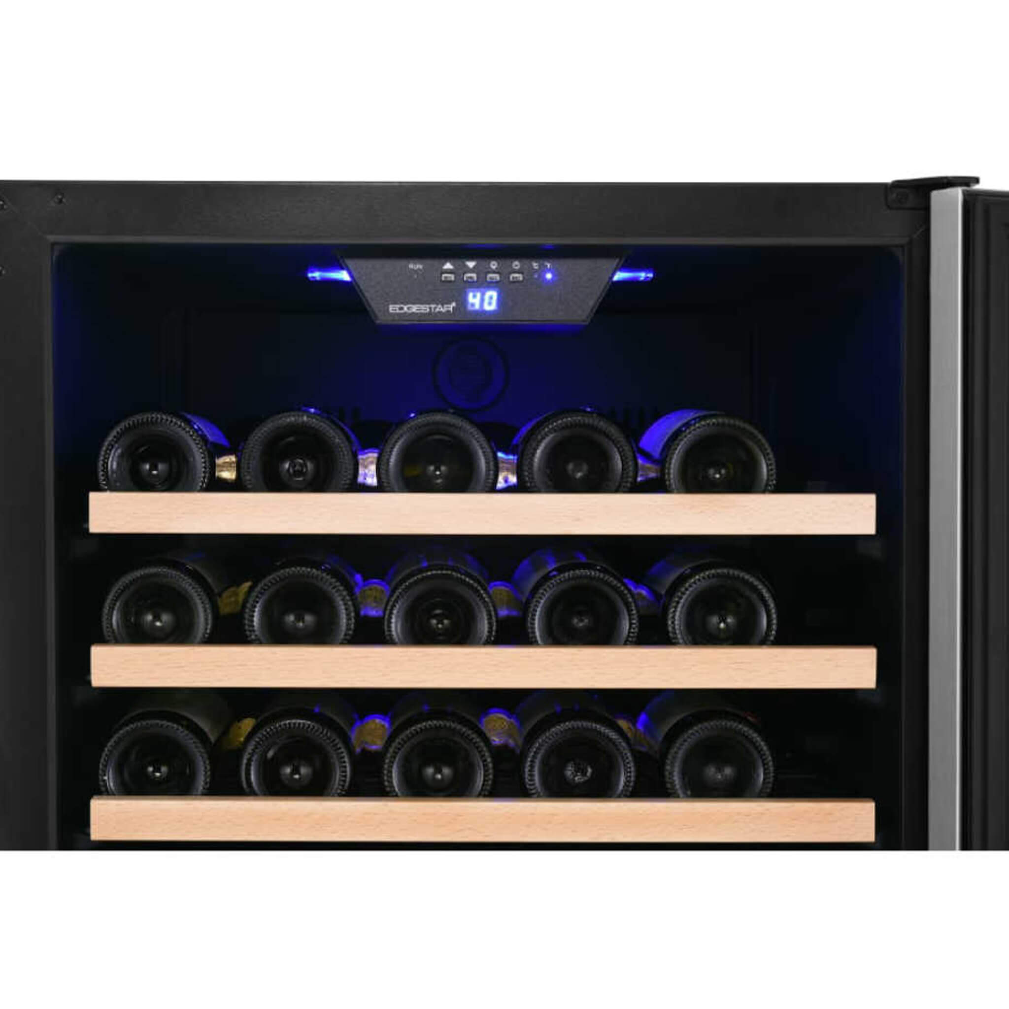 Edgestar 24" Wide 151 Bottle Capacity Freestanding Single Zone Wine Cooler With Even Cooling Technology (SAK30756)