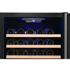 Edgestar 24" Wide 151 Bottle Capacity Freestanding Single Zone Wine Cooler With Even Cooling Technology (SAK30756)