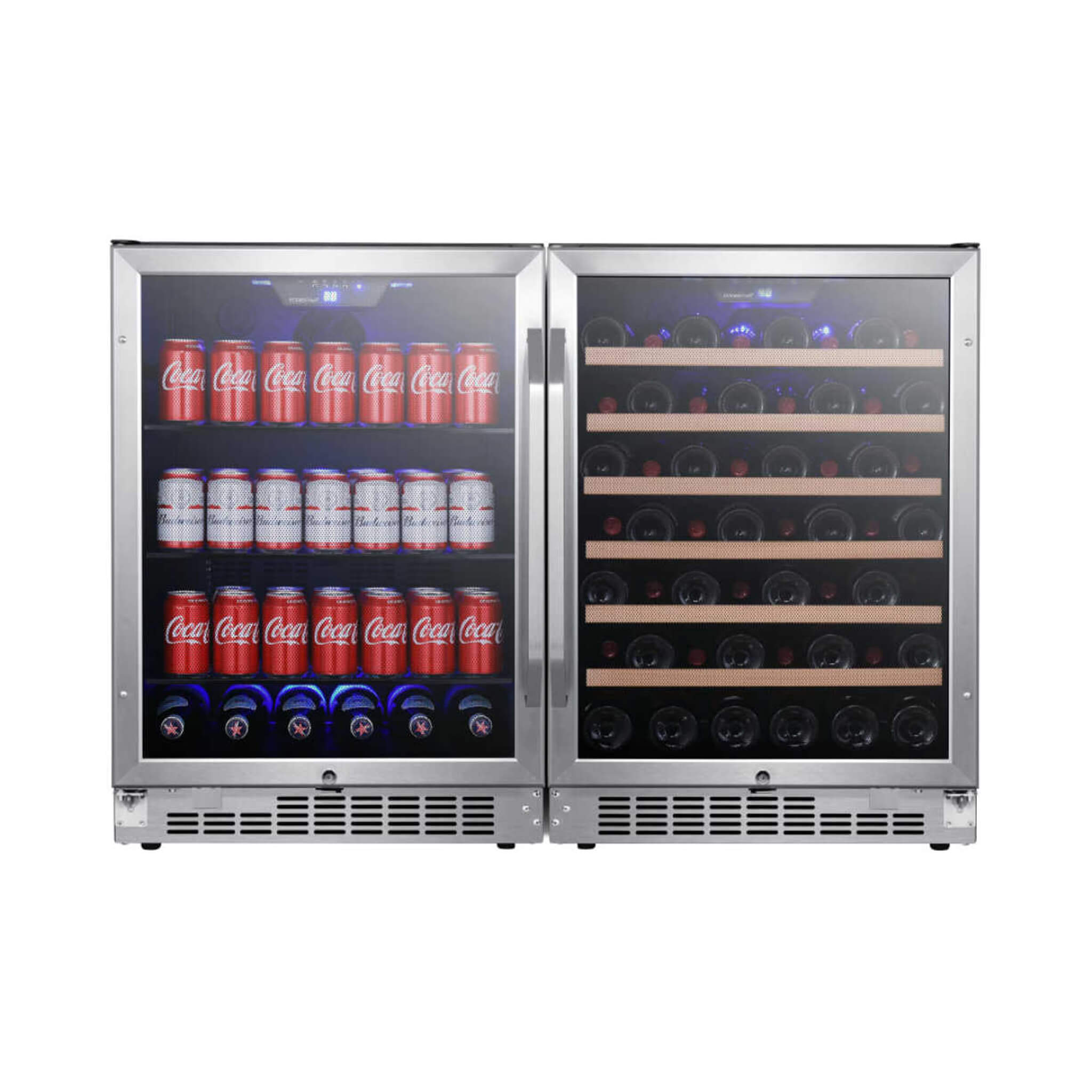 Edgestar 48" Wide Built-In Side-by-Side Wine & Beverage Center With 142 Can & 53 Bottle Capacity (SAK17392)