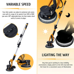 Preenex Electric Powered Drywall Sanding Machine W/ Dust Collection, 800W (SAK94763)