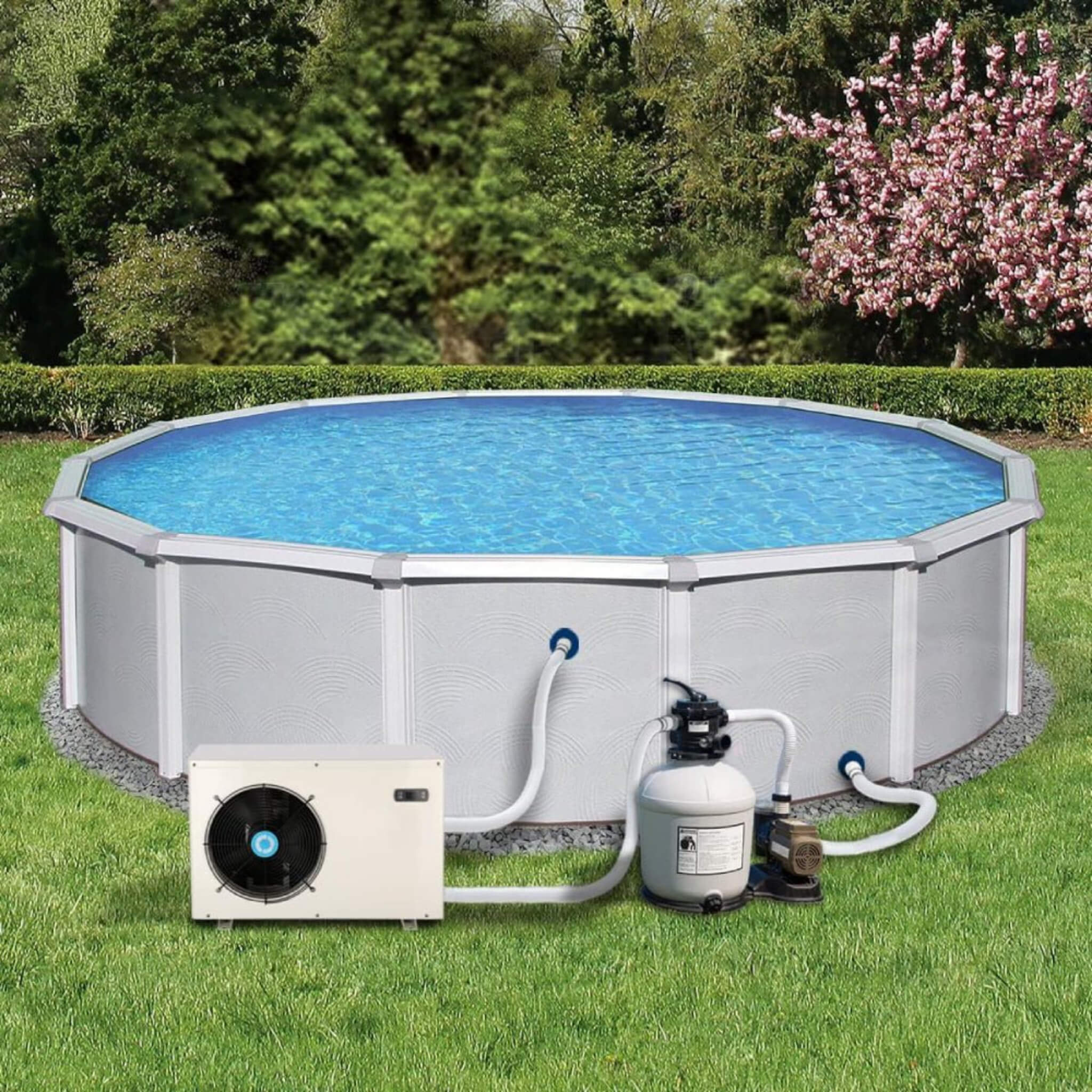 Energy-Saving Electric Swimming Pool Heat Pump For Above And Inground Pools, 6000 Gallons (SAK93541)