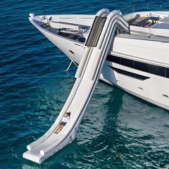 Extra Large Inflatable Floating Yacht Water Slide With Air Pump And Protection Net (SAK97618)