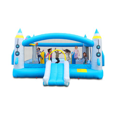 Extra Large Multifunctional Jump 'N Slide Inflatable Bouncer With Blower (SAK81243)