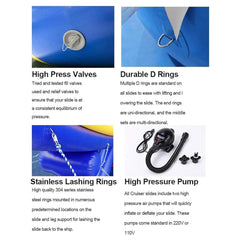 Giant Inflatable Luxury Yacht Slide With Air Pump And Protection Net (SAK43586)