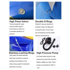 Giant Inflatable Water Climbing Obstacle Course With Air Pump (SAK87625)