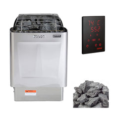 Harvia KIP60W 6KW UL Certified Electric Sauna Heater With Xenio CX170 Digital WIFI Control & Sauna Stones (SAK34791)