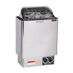 Harvia KIPB Wet Dry Electric Sauna Heater Stove With Built-In Controls & Sauna Stones (SAK47351)