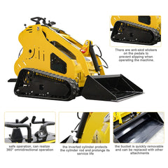 Heavy Duty 13HP Mini Skid Steer Loader Crawler With Bucket (SAK34261)