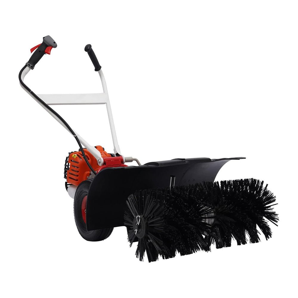 Heavy Duty 2.5HP 2-Stroke 52CC Gas-Powered Walk-Behind Brush Sweeper Broom, 24" (97138624)