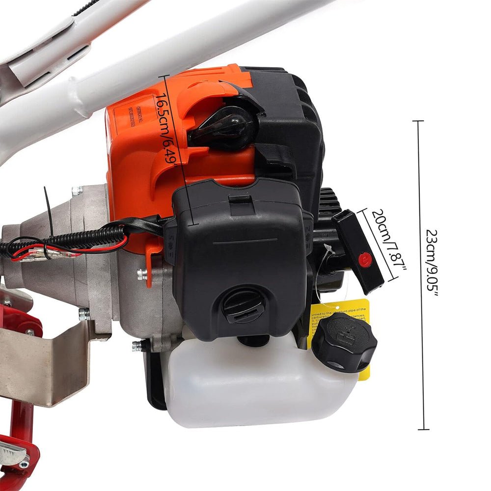 Heavy Duty 2.5HP 2-Stroke 52CC Gas-Powered Walk-Behind Brush Sweeper Broom, 24" (97138624)