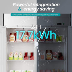 Heavy Duty 54" 2-Door Stainless Steel Commercial Freezer With OmniSmart Temperature Control (SAK91765)