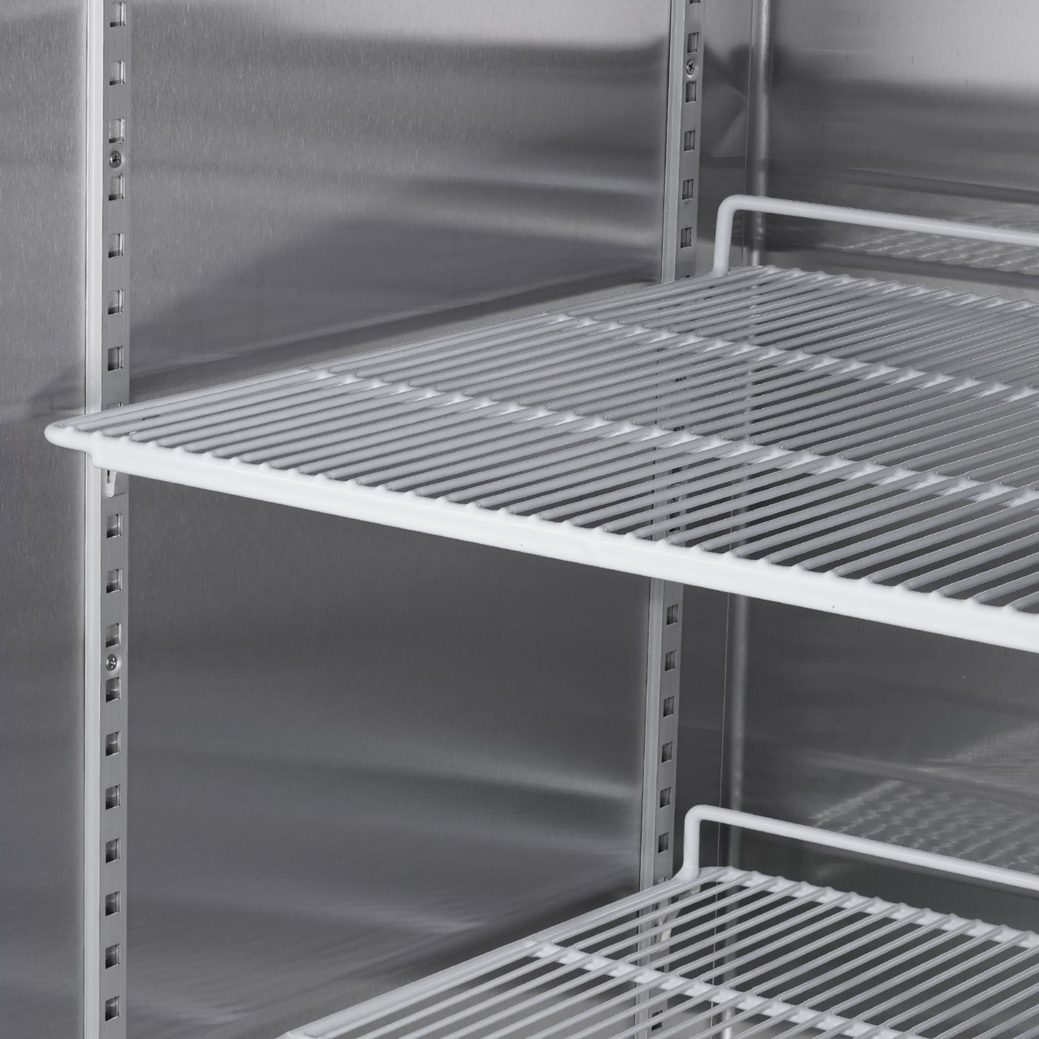 Heavy Duty 54" Stainless Steel 2-Door Reach-In Upright Commercial Freezer (SAK66598)