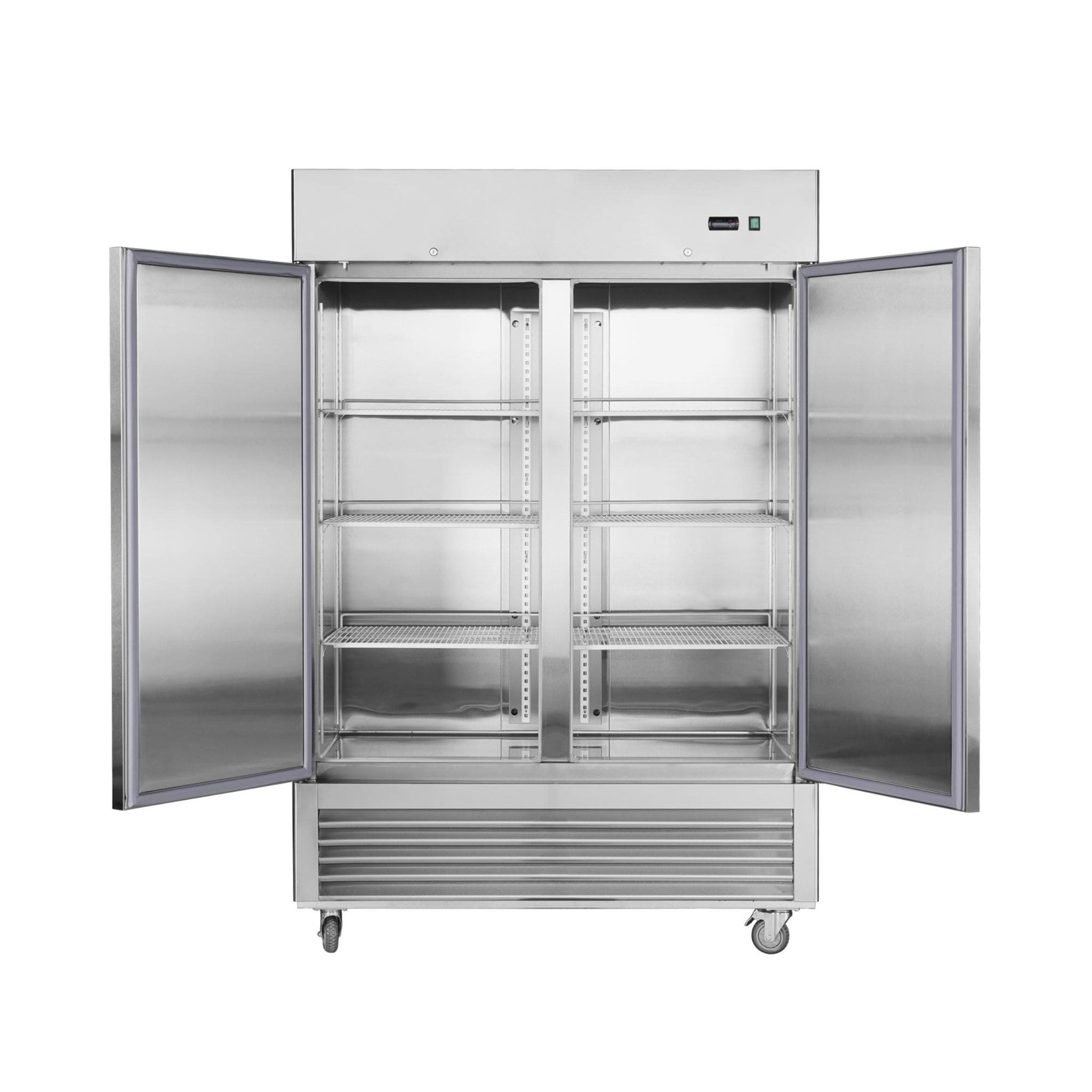 Heavy Duty 54" Stainless Steel 2-Door Reach-In Upright Commercial Freezer (SAK66598)
