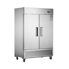 Heavy Duty 54" Stainless Steel 2-Door Reach-In Upright Commercial Freezer (SAK66598)