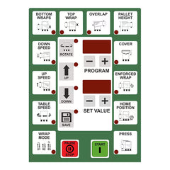 Heavy Duty Commercial Pallet Carousel Shrink Wrapping Skid Turntable Machine (SAK62410)