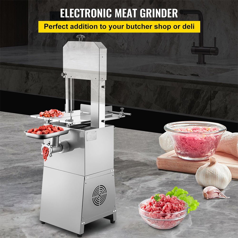 Heavy Duty Industrial Electric Meat Bandsaw Bone Cutting Machine, 550W (SAK47410)