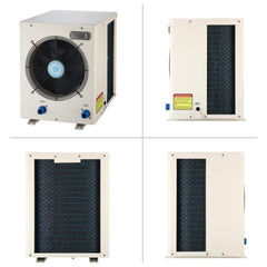 High-Output Electric Swimming Pool Heater Pump For Above And Inground Pools, 4000 Gallons (SAK51482)