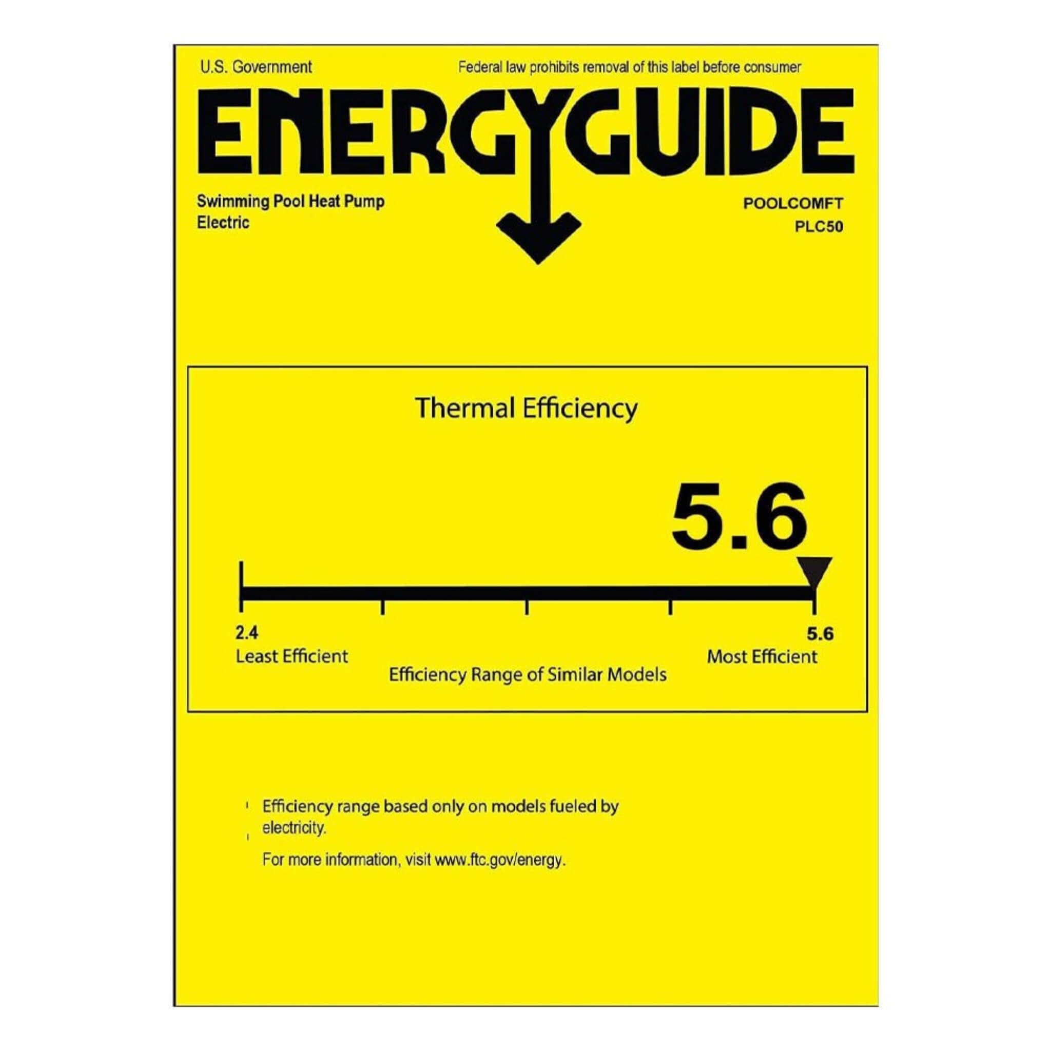 High-Output Electric Swimming Pool Heater Pump For Above And Inground Pools, 4000 Gallons (SAK51482)