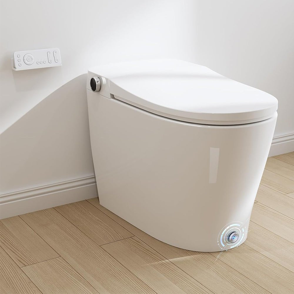 HRW Luxury Automatic Tankless Smart Toilet With Built-In Bidet And Heated Seat (95742613)
