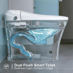 HRW Premium Smart Heated Tankless Bidet Toilet With Dual Flush System (SAK42513)
