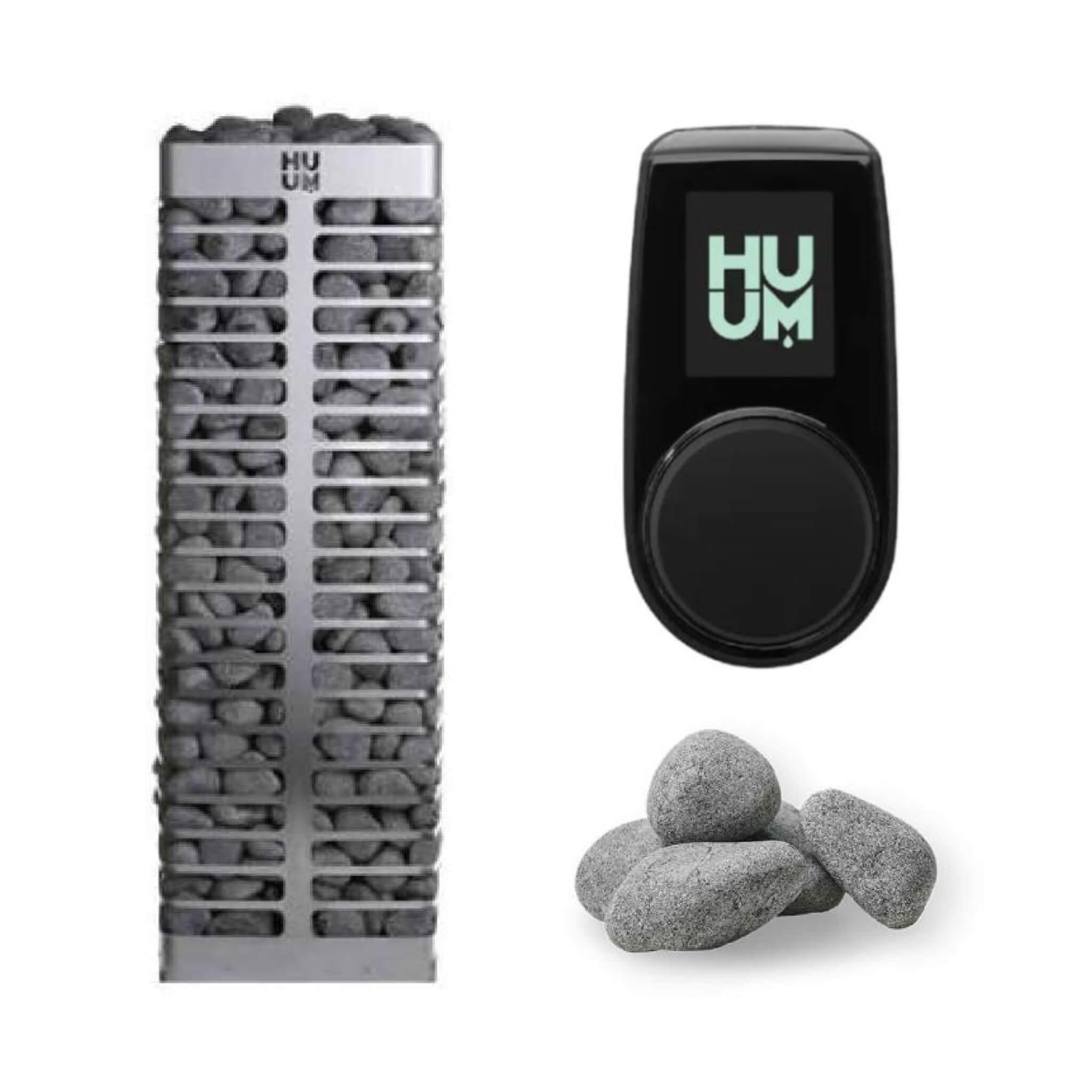 Huum Steel Series Sauna Heater With UKU Control & Sauna Stones (SAK84952)