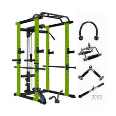 IFast Adjustable Home Gym Power Cage & Squat Rack With Pull-Up Bar Barbell Rack, 1000LBS (SAK12649)