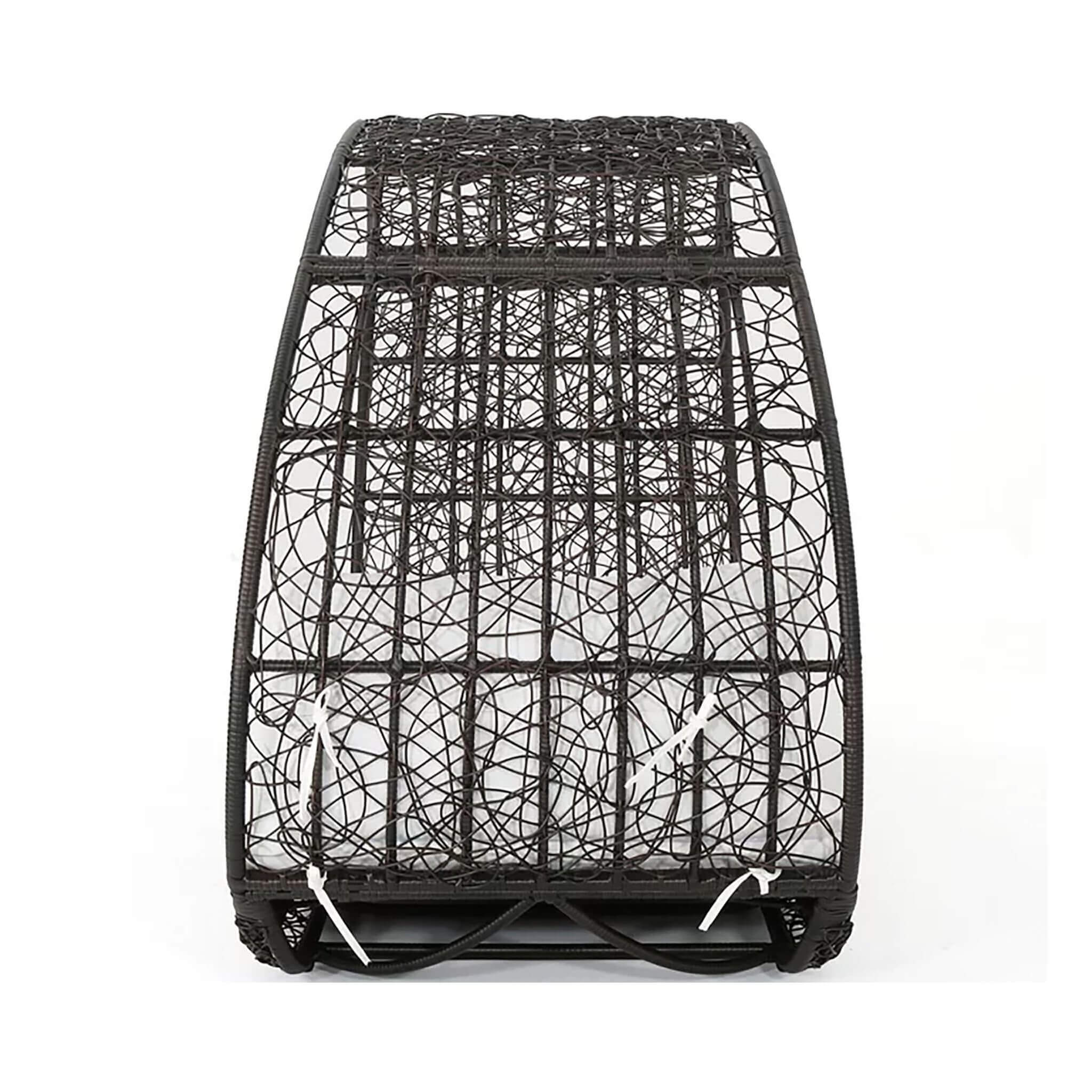 Large 2-Person Abigal Outdoor Wicker Daybed With Aluminum Frame And Cushions (SAK23942)