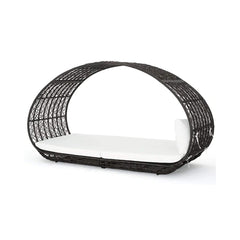 Large 2-Person Abigal Outdoor Wicker Daybed With Aluminum Frame And Cushions (SAK23942)