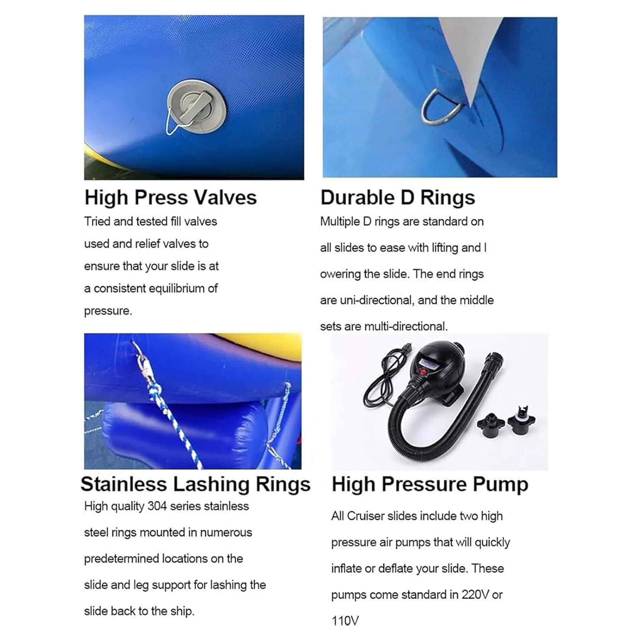 Large Inflatable Climbing Iceberg With Pump For Water Parks And Private Piers (SAK98301)