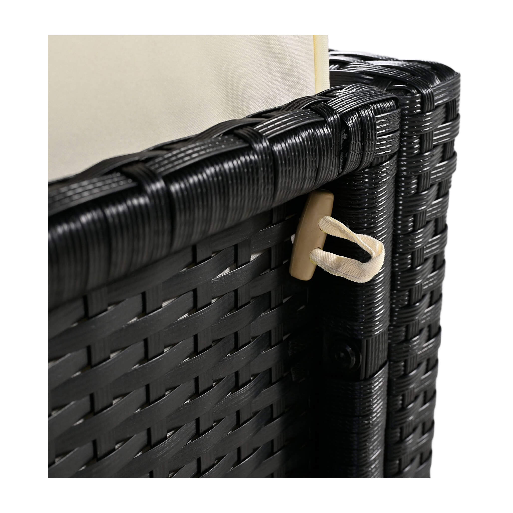 Large Outdoor Quadrilateral Spa Surround Rattan Sectional Sofa Set With Storage Compartments (SAK80217)