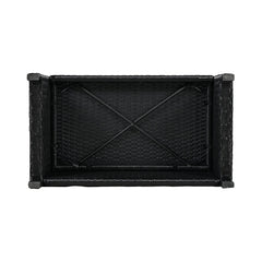 Large Outdoor Quadrilateral Spa Surround Rattan Sectional Sofa Set With Storage Compartments (SAK80217)