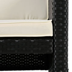 Large Outdoor Quadrilateral Spa Surround Rattan Sectional Sofa Set With Storage Compartments (SAK80217)