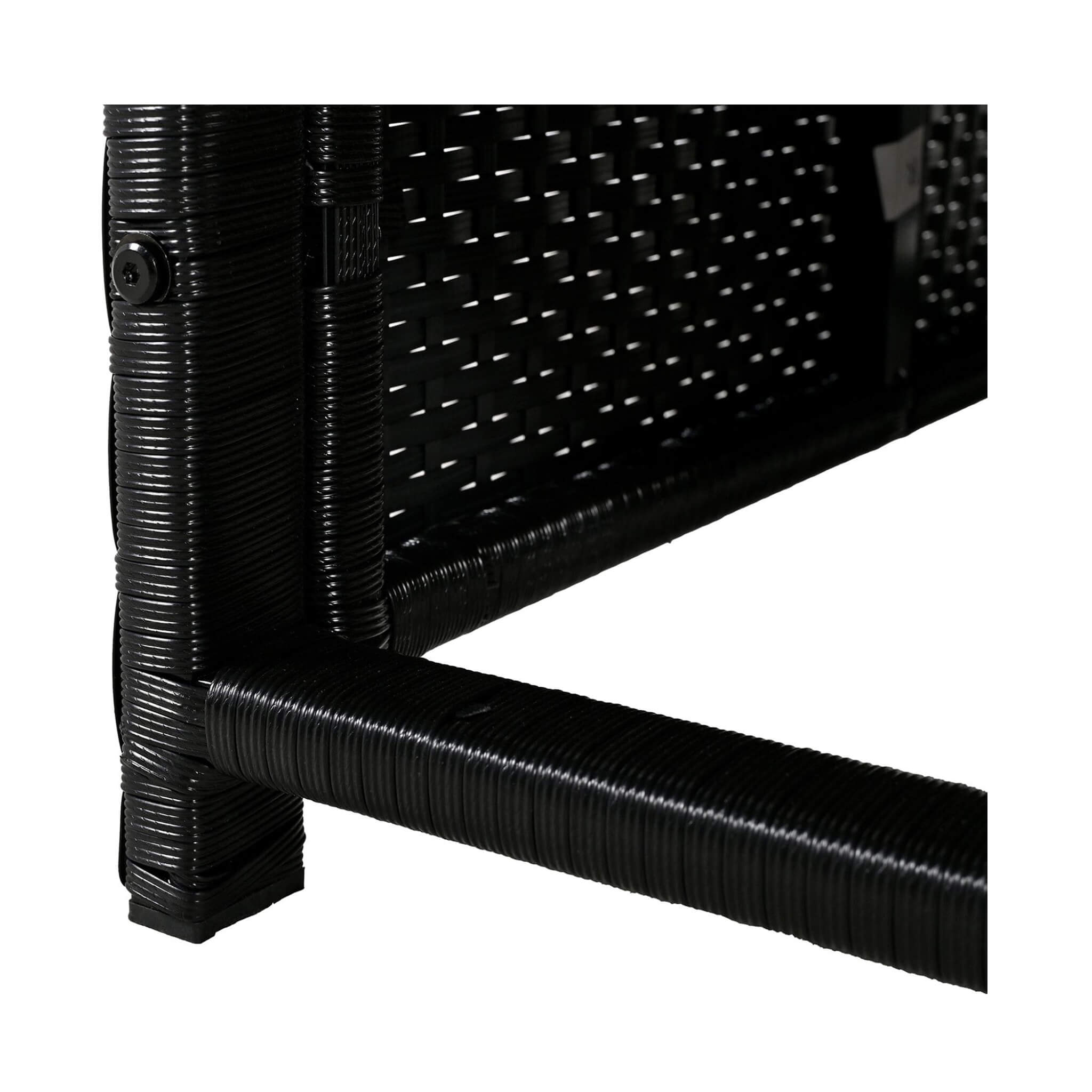 Large Outdoor Quadrilateral Spa Surround Rattan Sectional Sofa Set With Storage Compartments (SAK80217)