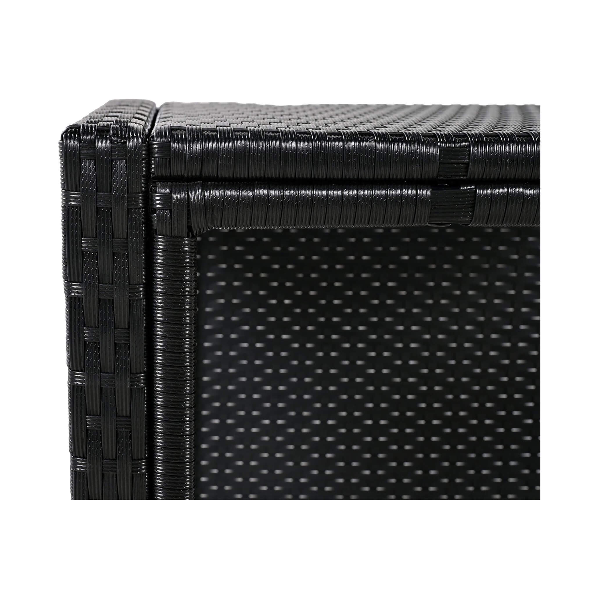 Large Outdoor Quadrilateral Spa Surround Rattan Sectional Sofa Set With Storage Compartments (SAK80217)