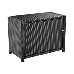 Large Outdoor Quadrilateral Spa Surround Rattan Sectional Sofa Set With Storage Compartments (SAK80217)