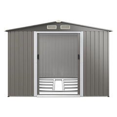 Premium Outdoor Steel Tool Storage Garden Backyard Shed, 8x6' (92674185)