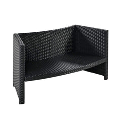 Large Premium Surround Spa Patio Rattan Sofa Set With Storage Compartments And Cushions (SAK75629)