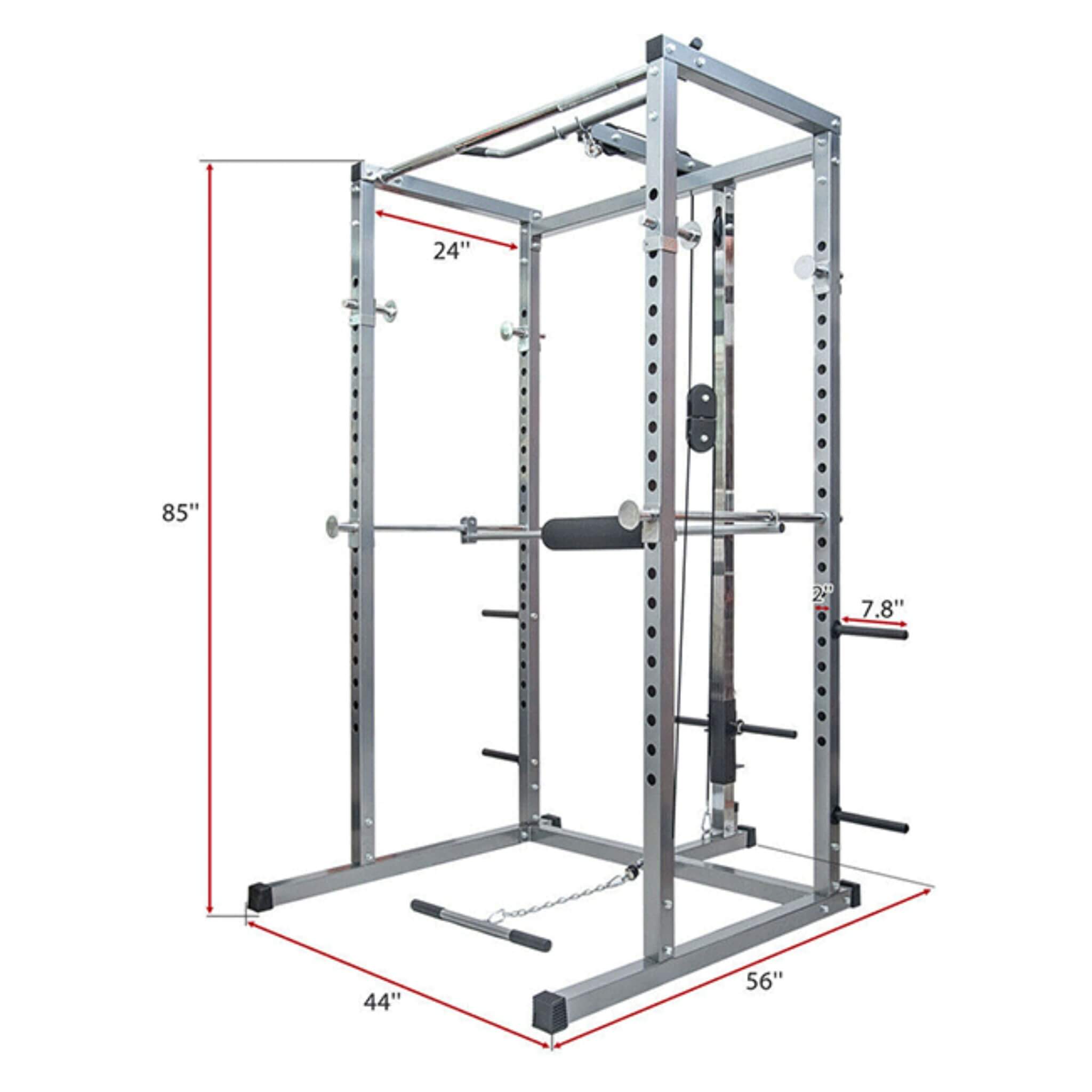 Merax Multi-Functional Olympic Power Squat Rack Cage For Home & Gym (SAK98719)