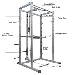 Merax Multi-Functional Olympic Power Squat Rack Cage For Home & Gym (SAK98719)