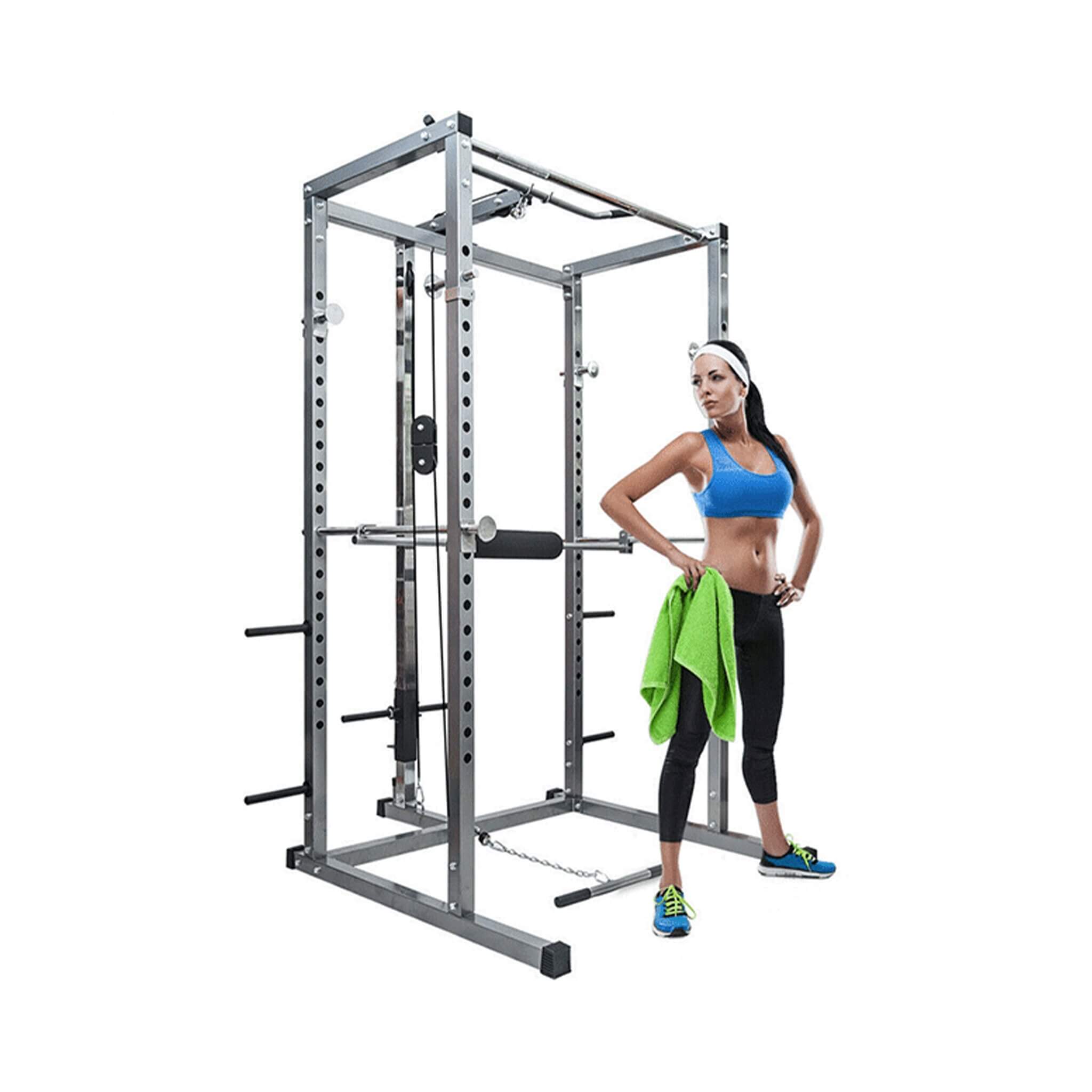 Merax Multi-Functional Olympic Power Squat Rack Cage For Home & Gym (SAK98719)