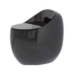 Modern 1.28 GPF Single Flush 1-Piece Ceramic Egg-Shaped Toilet (SAK93341)
