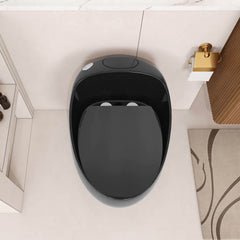 Modern 1.28 GPF Single Flush 1-Piece Ceramic Egg-Shaped Toilet (SAK93341)