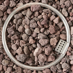 Modern 32" 40K BTU Round Iron Propane Fire Pit (SAK29102)