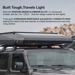 Naturnest Sirius 3 Premium 2XL 3-Person Clamshell Roof Top Tent (SAK62917)