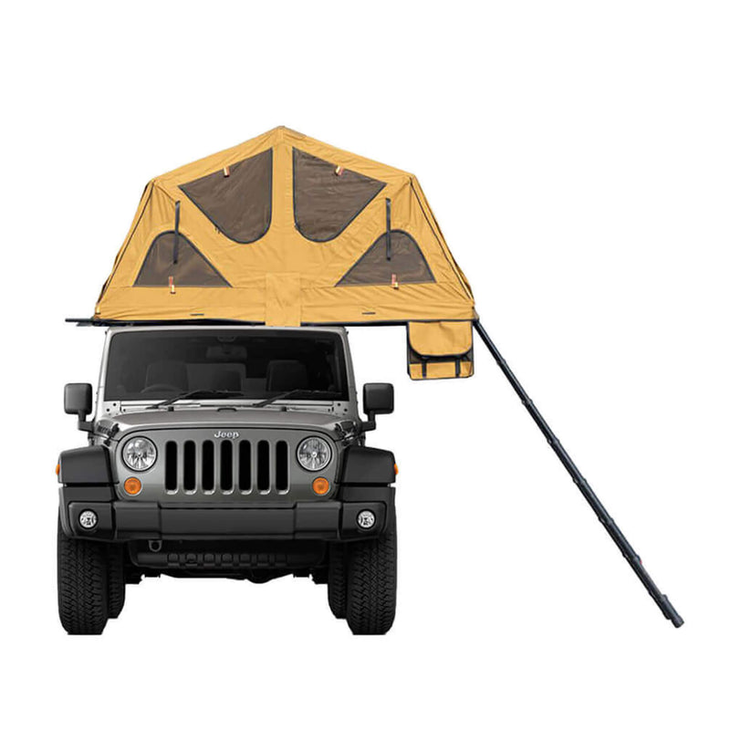 Naturnest Andromeda Khaki Soft Shell Rooftop Tent With Large Panoramic Skylight & YKK Doors (SAK72384)