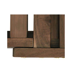 Outdoor Adjustable Wooden Patio Daybed Sofa With Cushions (SAK41345)