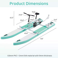 Portable Inflatable Water Marine Pedal Water Bike Kit With Accessories (SAK61284)