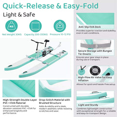 Portable Inflatable Water Marine Pedal Water Bike Kit With Accessories (SAK61284)