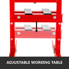 Heavy Duty 20 Ton H-Frame Hydraulic Shop Press Jack Stand Machine W/ Plate (SAK52926)