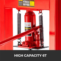 Heavy Duty 20 Ton H-Frame Hydraulic Shop Press Jack Stand Machine W/ Plate (SAK52926)